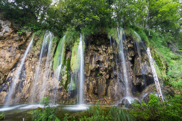 Breathtaking view in the Plitvice Lakes National Park .Croatia