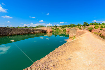 Hangdong Grand canyon in chiang mai, Thailand. Reservoir from ol