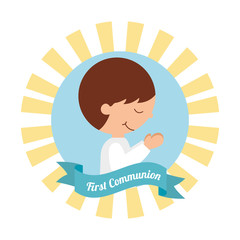 Sticker - first communion card design 