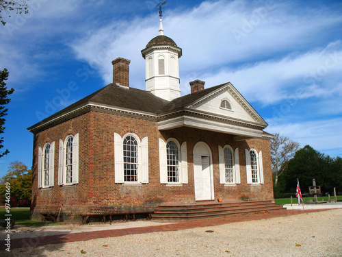 Fotografie, Obraz Williamsburg, Virginia Historical Courthouse