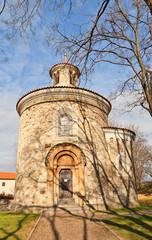 Wall Mural - Rotunda of St Martin (XI c.) of Vysehrad in Prague. UNESCO site