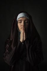 Wall Mural - Catholic nun