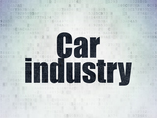 Industry concept: Car Industry on Digital Paper background