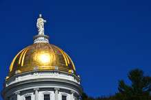 Montpelier Vermont State Capital Gold Dome