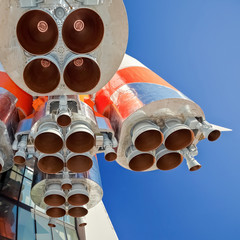 Wall Mural - details of space rocket engine