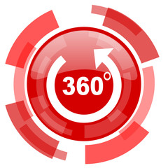 Aufkleber - panorama red glossy web icon
