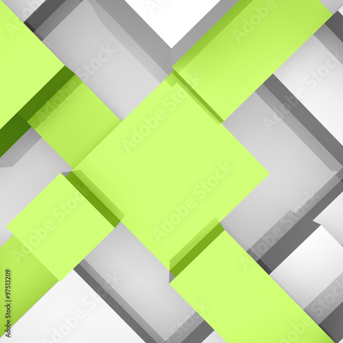 Plakat na zamówienie 3d blocks structure background. Vector illustration.