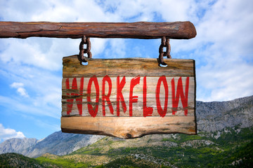 workflow motivational phrase sign