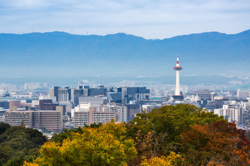 Kyoto city in autumn