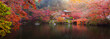 Leinwanddruck Bild - Daigo-ji temple in autumn