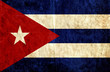 Grungy paper flag of Cuba
