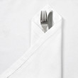 Knife and fork with linen serviette
