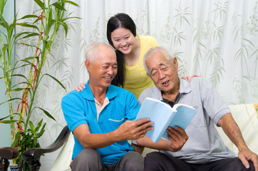 Wall Mural - Asian family