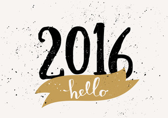 Poster - 2016 greeting card template