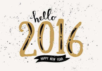 Poster - 2016 greeting card template