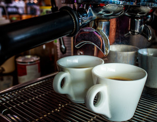 coffee machine makes two coffee