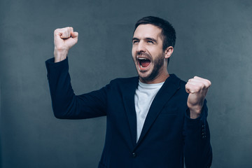 Poster - Happy winner. 