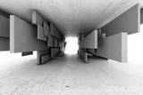 Fototapeta Perspektywa 3d - Abstract geometric background