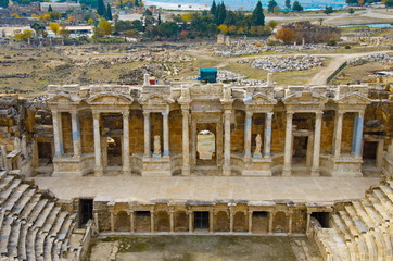 Wall Mural - Bühne des Amphietheaters in Pammukkale