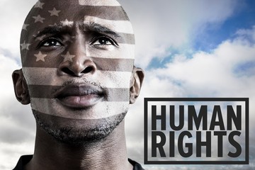 Composite image of human rights