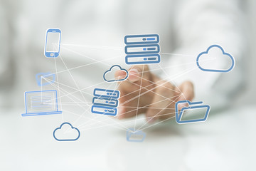 Fototapete - network