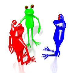 Sticker - 3D frog