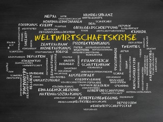 Canvas Print - Weltwirtschaftskrise