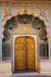 Peacock Gate in Pitam Niwas Chowk, Jaipur City Palace, Rajasthan