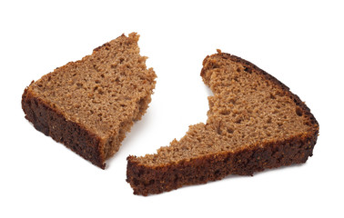 A piece of rye bread