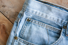 Close Up Of Blue Jeans