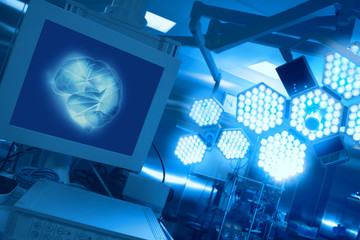 modern equipment in the operating room