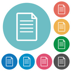 Sticker - Flat document icons