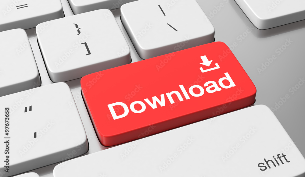 Download icon on keyboard button