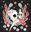 Rockabilly pinup Lady Luck