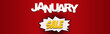 January Sale Christmas sale web banner