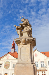 Wall Mural - Statue of St. John of Nepomuk in Brandys nad Labem