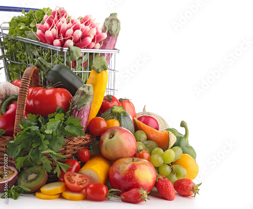 Naklejka na szafę fruit and vegetable