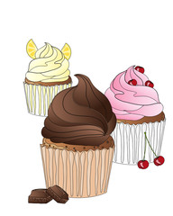 Canvas Print - cupcake advert