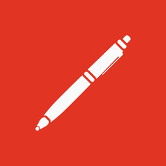 Wall Mural - The ballpoint pen icon. Pen symbol. Flat. Vector