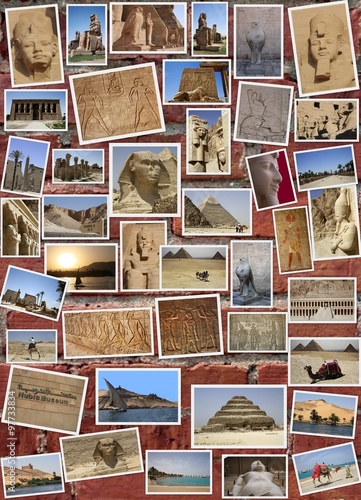 Obraz w ramie COLLAGE DE EGIPTO