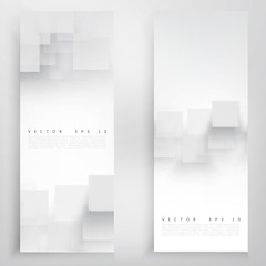 Wall Mural - vector white squares.