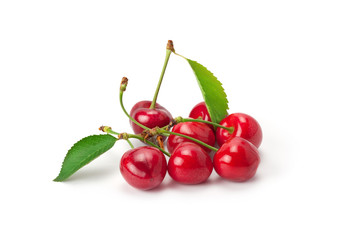 Wall Mural - juicy ripe sweet cherry