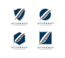 law, lawyer, attorney, fur, feather, vector logo design