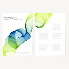 Wall Mural - Abstract template color flyer