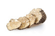 Black truffle isolated on white, clipping path included