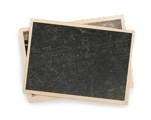 Blank vintage photo paper isolated