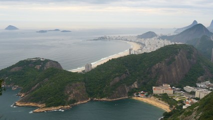 Fototapete - Panning shot of Rio de Janeiro, Brazil 