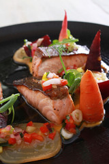 Wall Mural - plated salmon main