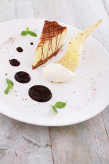 Wall Mural - chocolate cheese cake