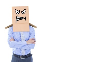 Sticker - Composite image of anonymous businessman